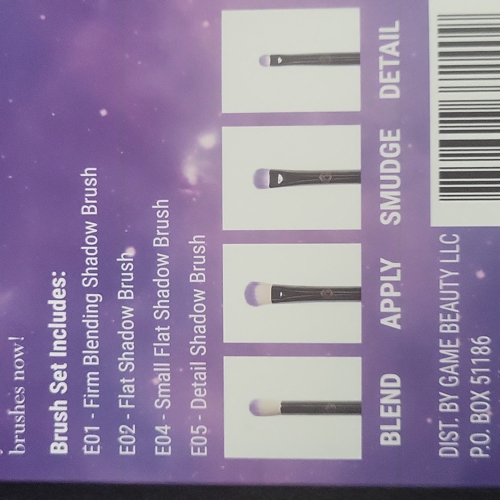 New Game Beauty 4 Eye Brush Set - Picture 2 of 2